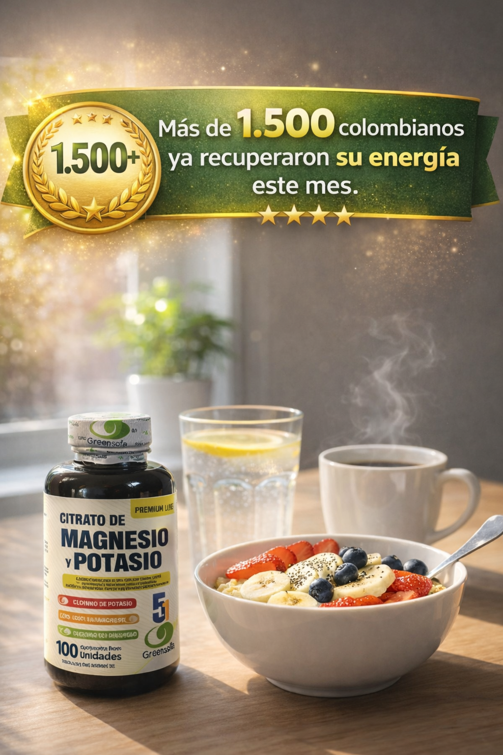 Citrato de Magnesio y Potasio 5 en 1