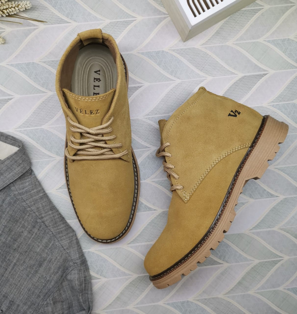 UrbanSuede™ – Botines de gamuza con suela dentada