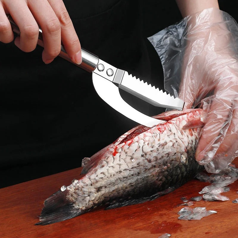 FishMaster™ – Cuchillo 2 en 1 para escamas y fileteado