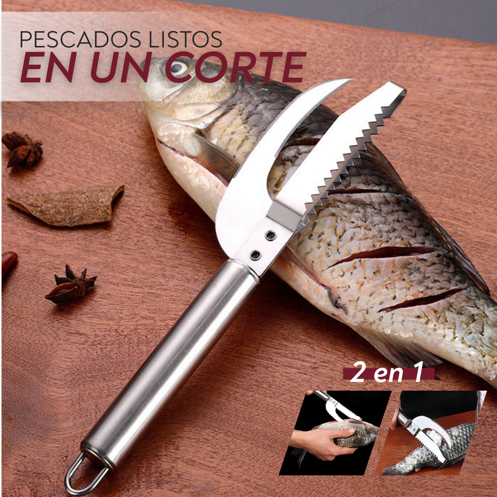 FishMaster™ – Cuchillo 2 en 1 para escamas y fileteado